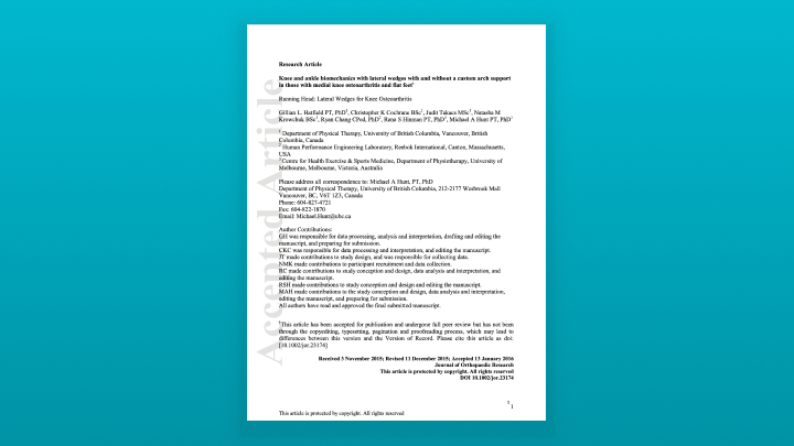 Immediate Effect of Knee Joint Unloading from Freedom Insole - Biomechanical Study