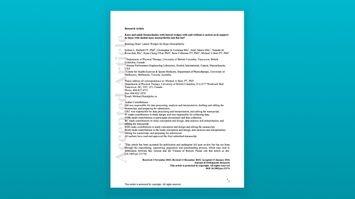 Freedom Insole Shown to Improve Foot Pressure Distribution